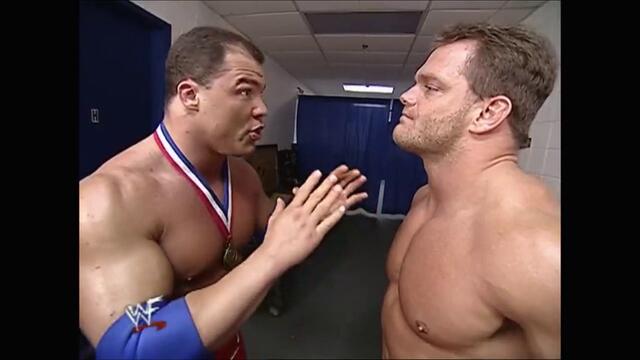 Chris Benoit,Kurt Angle backstage