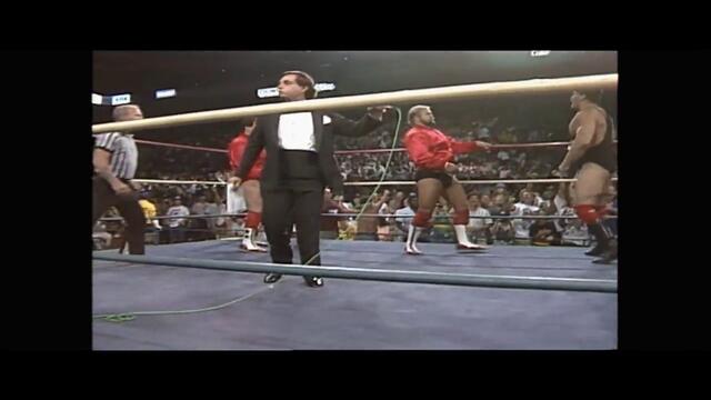 AWA: Arn Anderson and Tully Blanchard vs Nikita Koloff and Sting (NWA World Tag Team Championship)