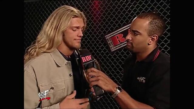 Edge backstage William Regal (Raw 10.12.2001)