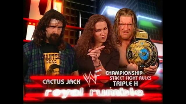 Triple H vs Cactus Jack (Street Fight for the WWF Championship) 1/2