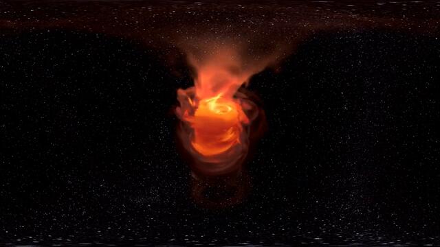 Наблюдение на свръхмасивна черна дупка във виртуална реалност