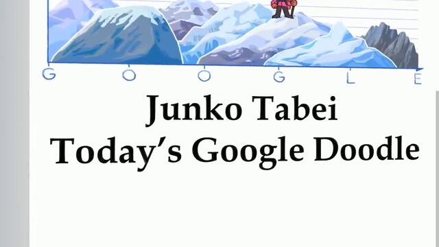 80 години от рождението на Джунко Табей първата жена покорила Еверест! 80-th Birthday Junko Tabei Google Doodle