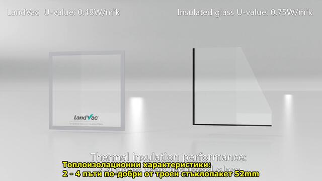LandVac - вакуумно-изолиран стъклопакет - fully tempered vacuum insulated glass
