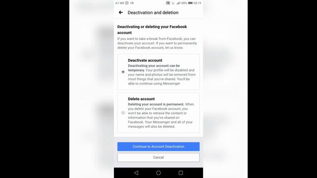 DekoTV - How to Deactivate Facebook Account, But Keep Messenger Enabled
