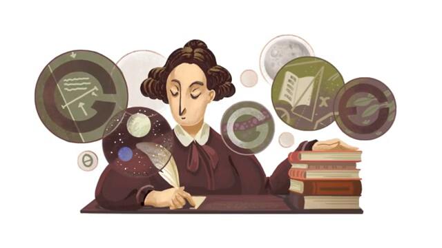 Мери Самървил 2020 с Гугъл! Mary Somerville Google Doodle