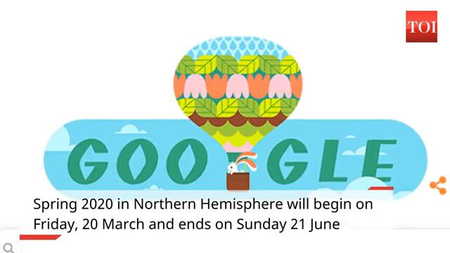 Пролетен сезон с Гугъл 2020!Пролет с Google doodle celebrates Spring 2020