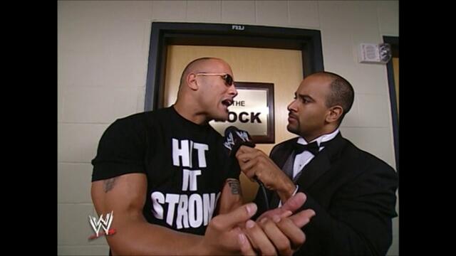 The Rock backstage (WrestleMania XIX)