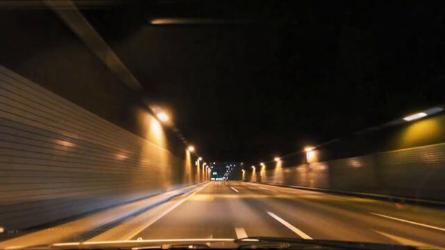 (HD) Night drive in Tokyo