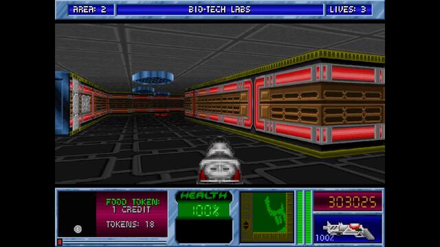Blake Stone Planet Strike HD - Area 02 Bio Tech Labs - Veteran - All Secrets [MS DOS]