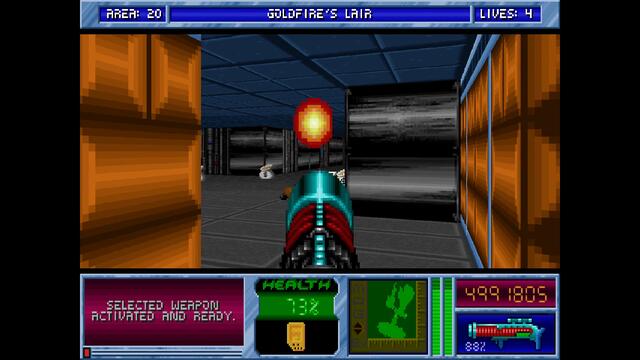 Blake Stone Planet Strike HD - Area 20 Goldfire's Lair - Veteran - All Secrets [MS DOS]