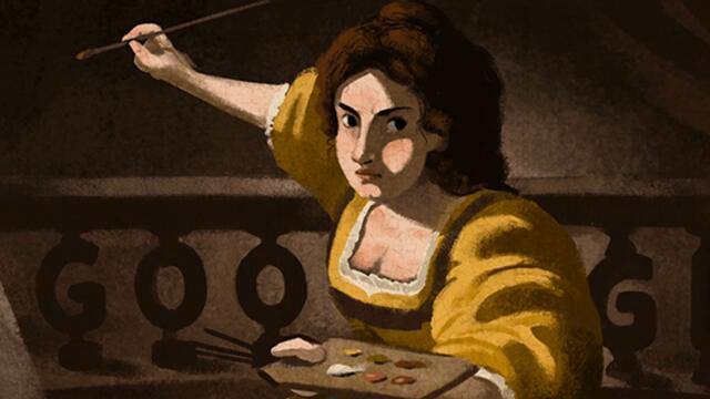 Коя е Артемизия Джентилески! Гугъл почита италианската художничка! 427 години от рождението на Артемизия Джентилески