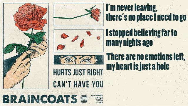 BRAINCOATS - Can't Have You (Lyric Video)