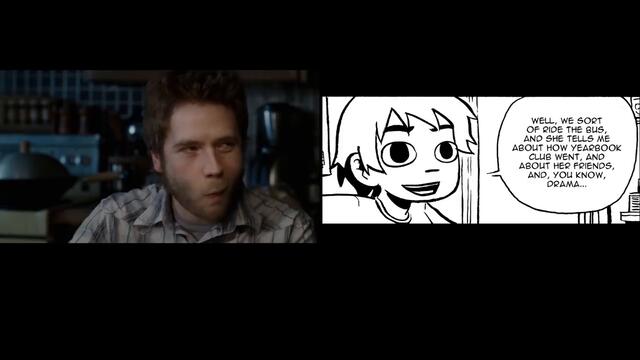 Scott Pilgrim Movie and Comic Comparison