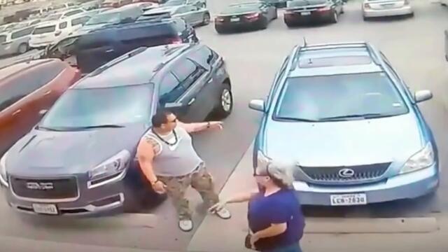 Gigantic goon beats woman over 'stolen' parking spot | New York Post
