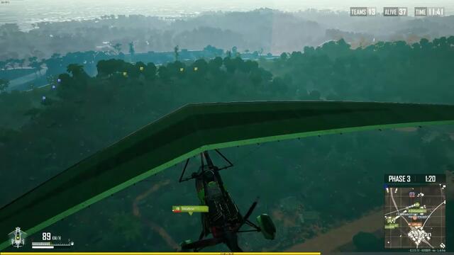 C4 kill from PUBG's Motor Glider