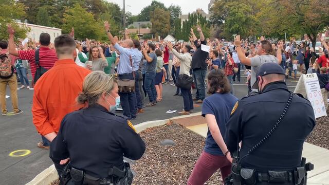 MPD arrest Christians singing outside for “not social distancing.”