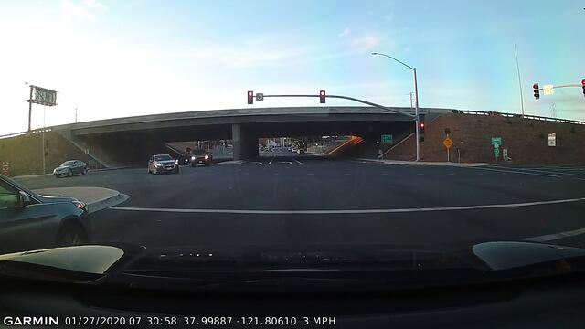 Car crash caught on dash cam