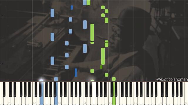 Willie "The Lion" Smith - Echoes of Spring [Version 2] (Solo Jazz Stride Piano Ballad Synthesia)