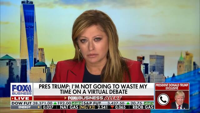 President Trump Doesn’t Want to Have a Virtual Debate