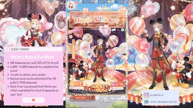 🔴 Love Nikki - WATCH ME PULL THE MICKEY AND MINNIE MOUSE PAV [DID NOT SPIRAL]