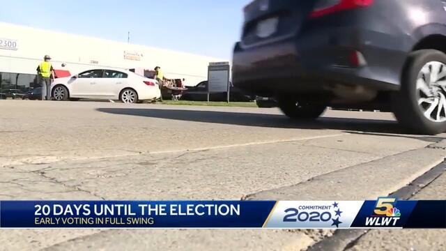 20 days to election, early voting in full swing in Ohio, Kentucky and Indiana