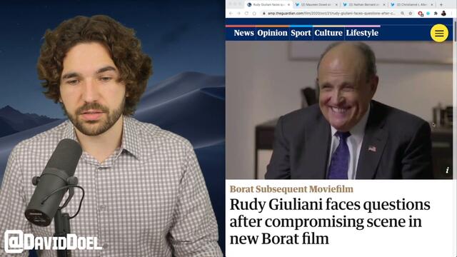 Borat Catches Rudy Giuliani In Very Compromising Position