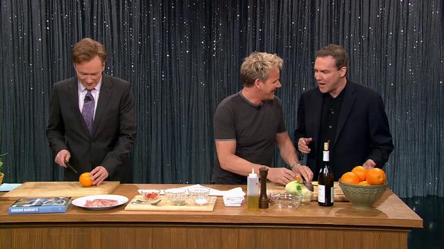 Conan & Norm Macdonald Cook With Gordon Ramsay - "Late Night With Conan O'Brien"