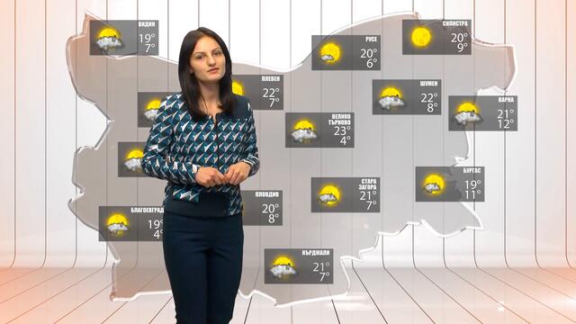 Прогноза за времето за 27 октомври