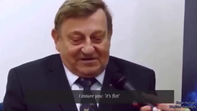 Retired Polish Astronaut Says Earth is Flat !