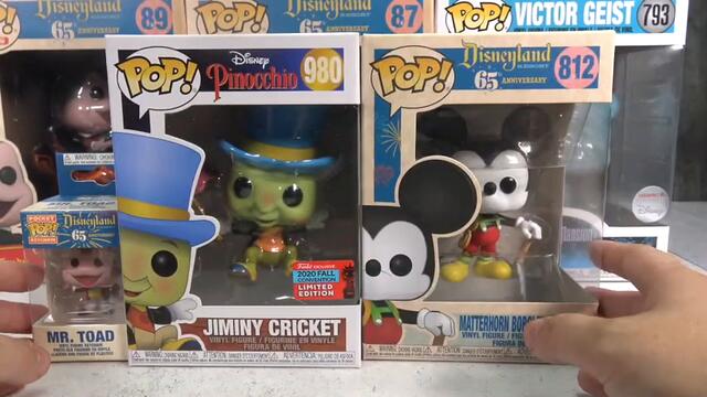 Disneyland 65th Anniversary Unboxing! Funko with Mickey Mouse Jiminy Crickey and Mad Hatter