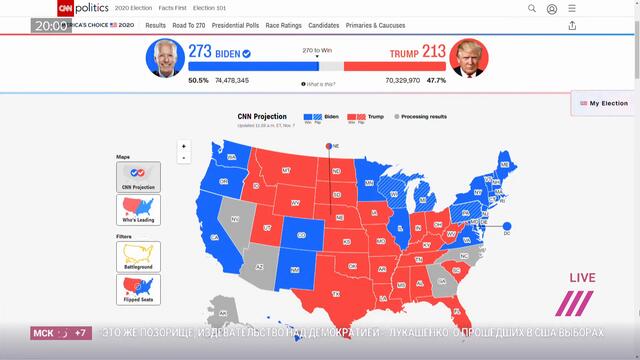 Джо Байден — новый президент США. Включение из Нью-Йорка
