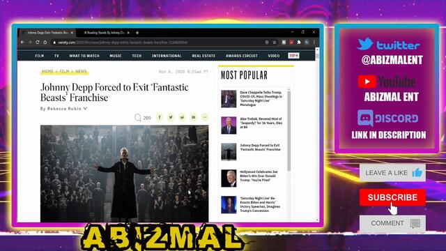 Johnny Depp FIRED From BOTH Fantastic Beasts 3 AND Prates Of The Caribbean?! Amber Heard Unaffected!