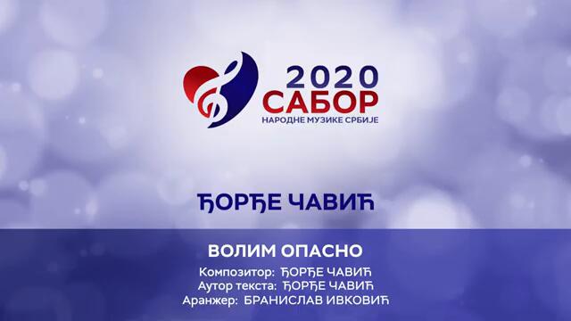 Djordje Cavic - Volim opasno Sabor narodne muzike Srbije 2020