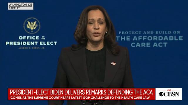 President-elect Joe Biden speaks about health care