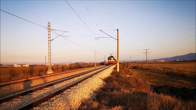 UNDER THE TRAIN: TBD Freight Train nearby Iskar Train station in Bulgaria