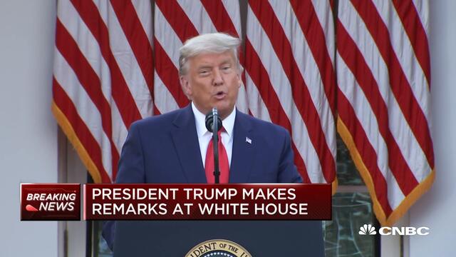 President Donald Trump on coronavirus vaccine development and distribution