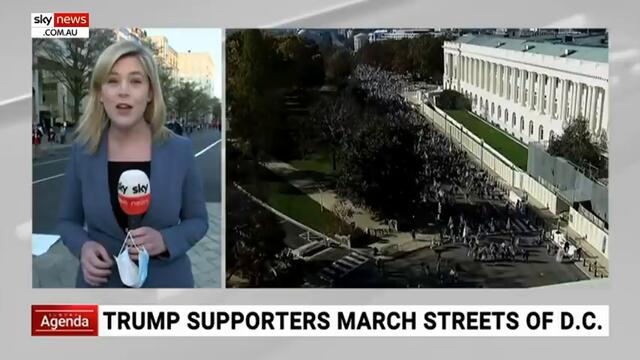 Thousands rally in Washington to support President Trump