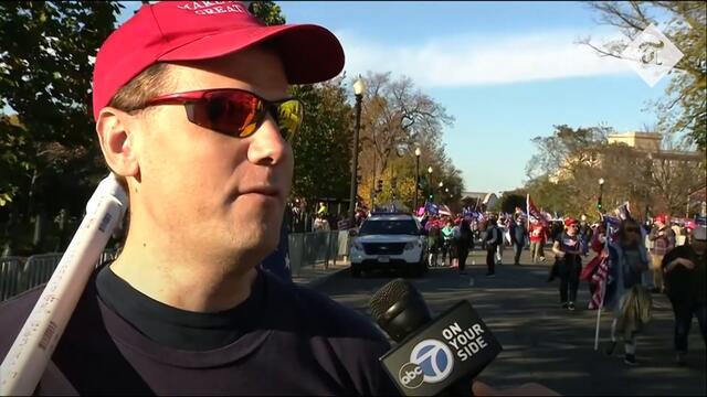 Donald Trump supporters rally for their president at 'Million MAGA march'