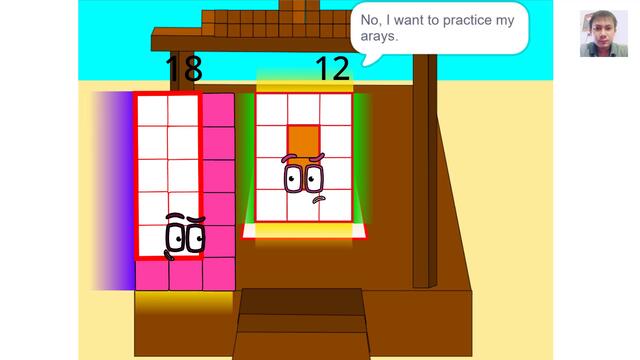 Numberblocks Day off ► Numberblocks: Seven and Thirteen's multiples remix