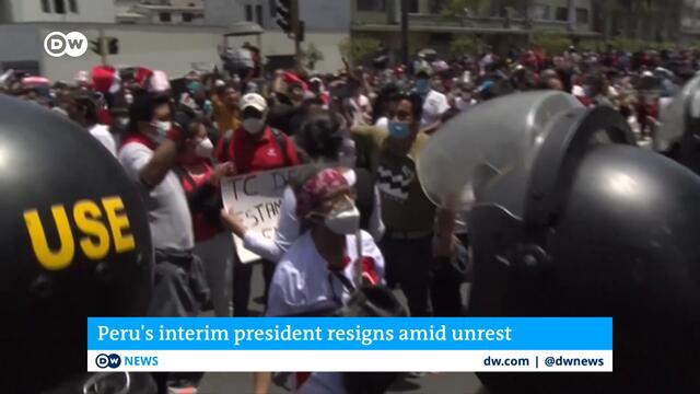 Peru’s interim president resigns amid unrest | DW News