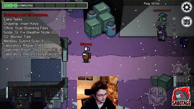 Не ни РАЗКРИХА - Among Us w/@corkscrew2