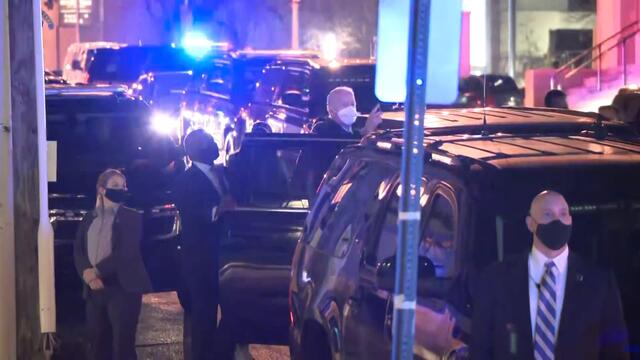 People on street wish President-elect Joe Biden a "HAPPY BIRTHDAY!"