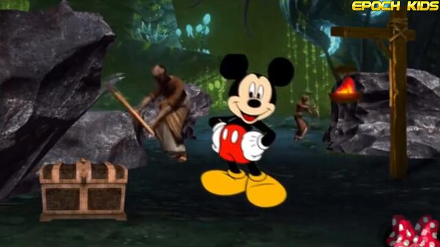 Mickey Mouse Scary Castle Skeletons Cave Adventure Finger Family Song!