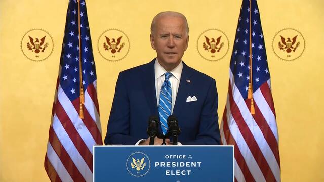 President-elect Joe Biden delivers Thanksgiving address in Delaware — 11/25/2020