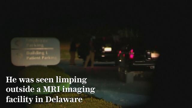 Joe Biden seen limping with fractured foot after Trump tells president-elect to 'get well soon'