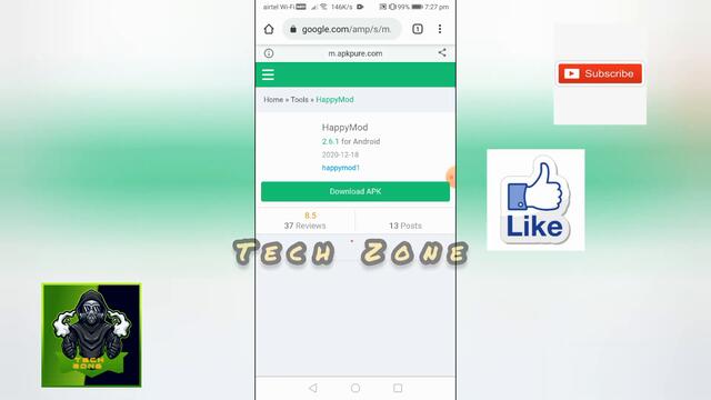 Hack Your Favourite games | 100% Easy And Simple Trick | HappyMod | Tech Zone