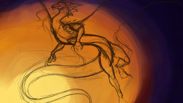 y2mate.com - Dragon of the coming Twilight  SPEEDPAINT  Procreate Digital Drawing_1080p