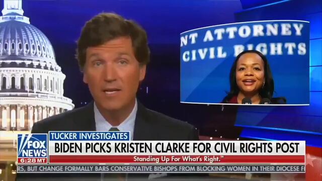 Tucker - Kristen Clarke, Biden's choice to lead the DOJ's Civil Rights Division