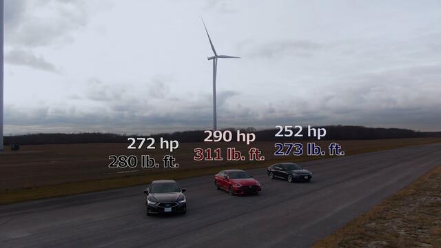 2021 Acura TLX vs Honda Accord vs Hyundai Sonata N Line // DRAG & ROLL RACE