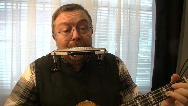 Willard Losinger Performs "Going to Mass Last Sunday", Harmonica and Baritone Ukulele Accompaniment